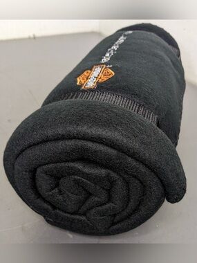 Harley-Davidson Black Fleece Throw Blanket